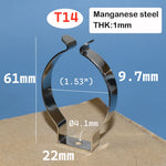 clip support fixation tube led metal argenté montage surface accessoires luminaires intérieur moderne