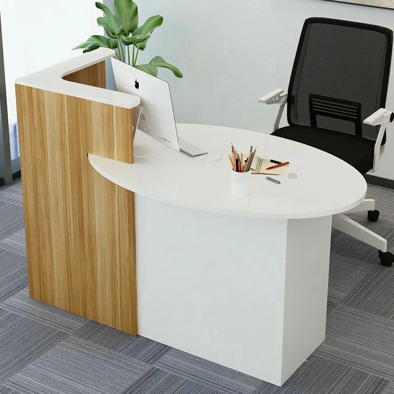 petit d'appoint moderne bois blanc salon travail compact
