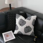 coussin brodé pommes noir blanc housses d'oreiller polyester moderne décoration intérieure 45x45cm 30x50cm voiture