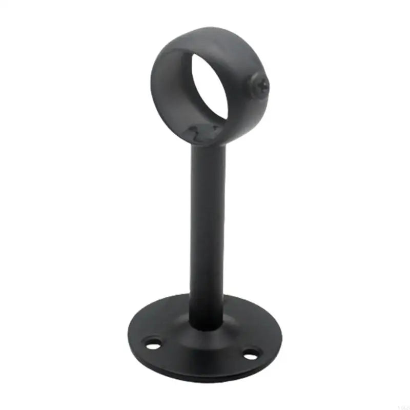 support rideau moderne vis fixations plaques noir argenté coton maille tissu