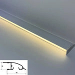 profils lumineux blancs modernes clips aluminium éclairage intérieur led barre surface montée