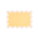 serviette table coton brodée bordure ondulée moderne décoration banquet mariage