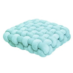coussin mousse mémoire forme anti décubitus polyester coton rectangulaire blanc motif boules moderne adhesive