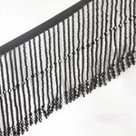franges décoratives cristal argent doré noir rouge pale rose longueur 45cm largeur 10cm
