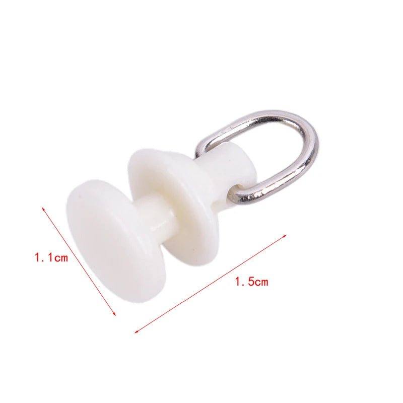 clips rideau blancs modernes anneaux métalliques accessoires rideaux coton plastique