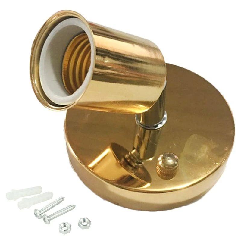 supports lampe moderne vis bronzé noir blanc minimaliste lisses brillants