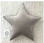 coussin étoile solide bleu marine bleu clair gris vert pastel rose pâle moderne doux