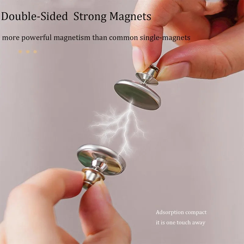 attaches magnétiques aimants doubles argentés modernes rideaux ajustement lumière fixations rapides