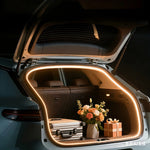 ruban lumineux flexible adhésif blanc moderne coffre arrière voiture led ambiance éclairage intérieur auto