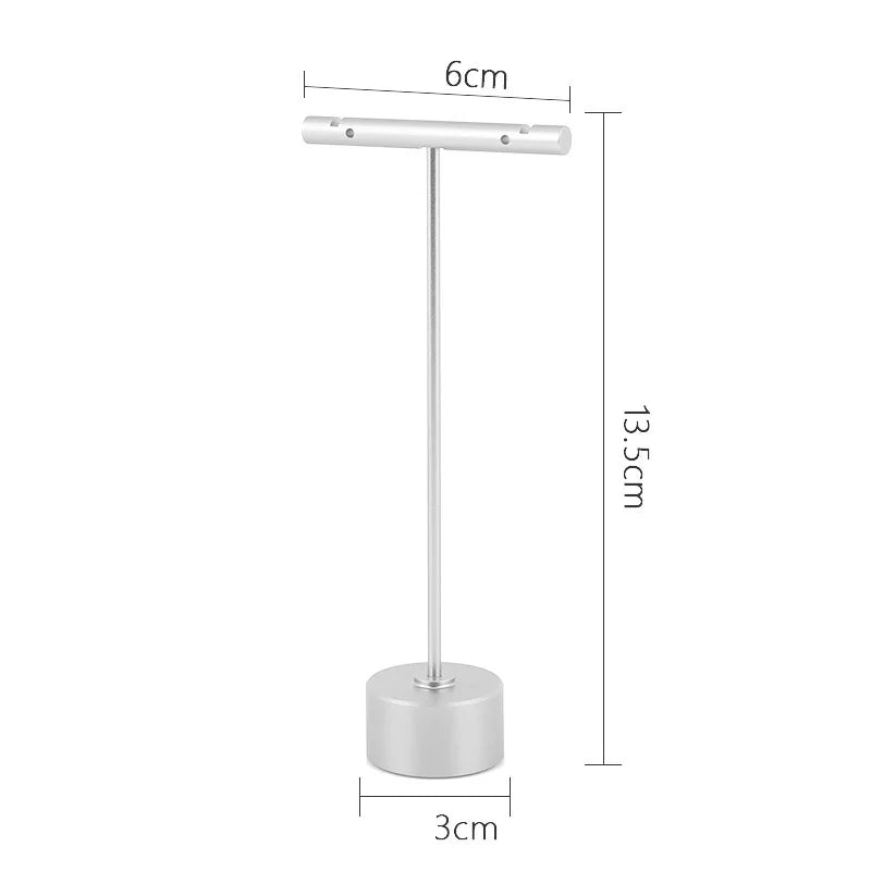 présentoir bijoux moderne or argent coeurs étoiles boucles oreilles élégant tringles fixations inclusées
