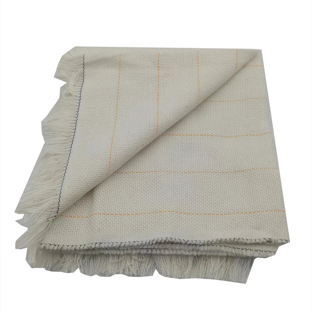 serviette coton blanc rayures dorées classique 1m 5m abrasion résistance tufting cloth