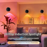 lampe led spot noir blanc adhésive rechargeable tactile mouvement moderne minimaliste