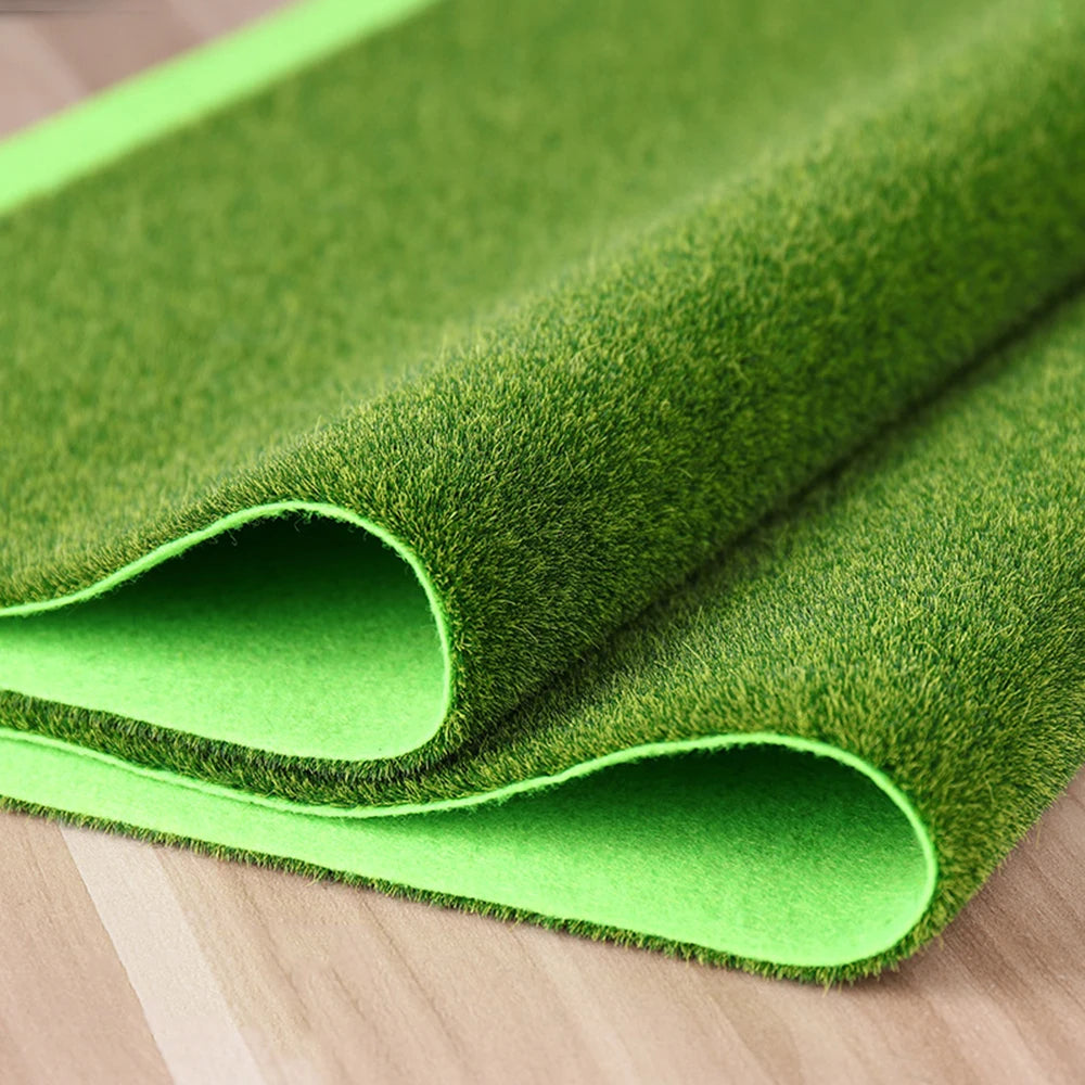 tapis artificiel herbe verte pelucheux moderne 15x15cm 30x30cm 50x50cm 50x100cm