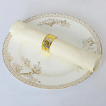 serviette table polyester unie bordure dentelle classique mariage décoration restaurant