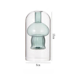 diffuseur huiles essentielles moderne forme champignon transparent vert marron rose bleu