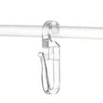 crochet moderne transparent fixations rideau polonais accessoires voies uni durable