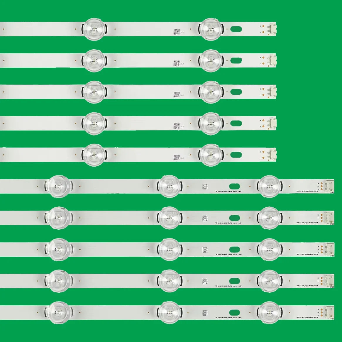 bande lumineuse led blanc moderne connecteurs boutons contrôle télévision réparation kit électronique