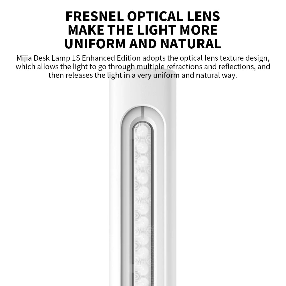 lampe table moderne blanc texture lisse flux lumineux haut protection yeux commande vocale