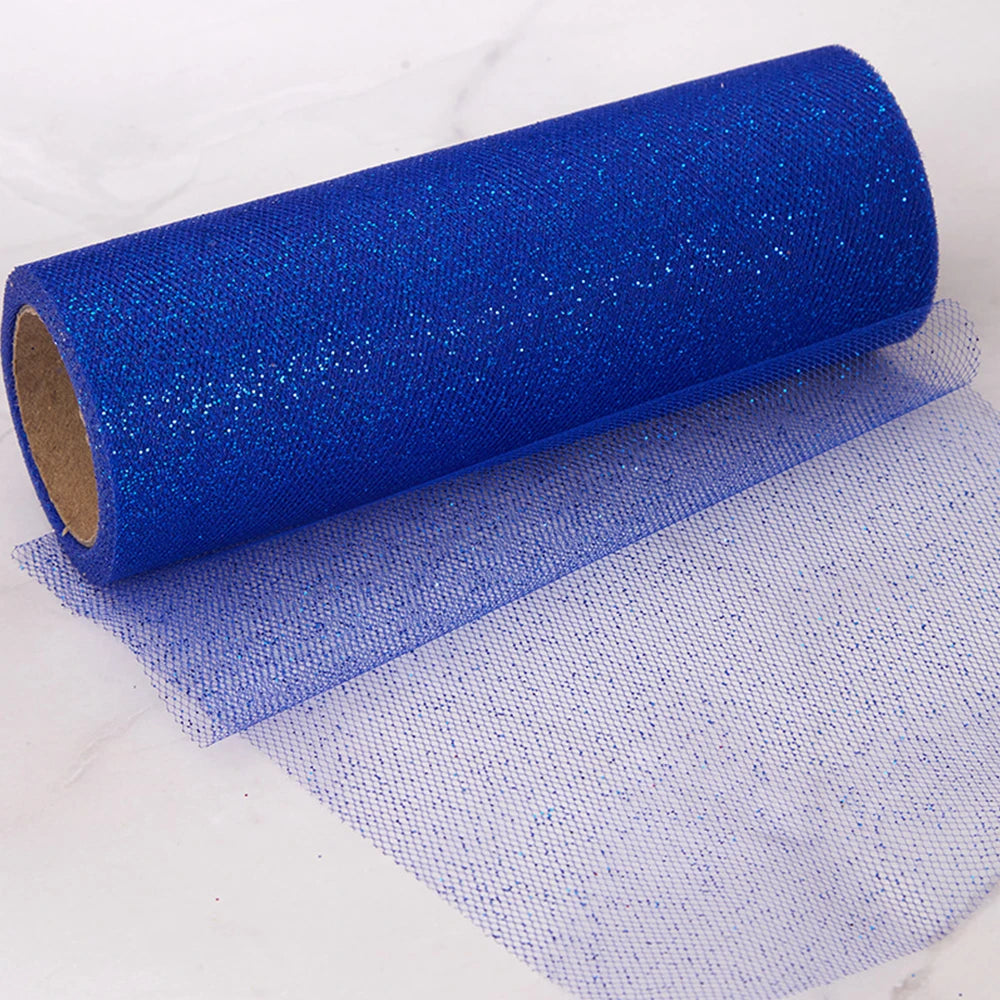 rubans tulle pailletés couleur dorée rose or bleu roi rubans décoratifs adhésifs translucides artisanat