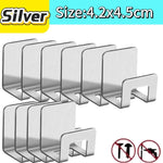 support rangement universel moderne adhésif argenté noir couteaux grattoir ciseaux brosse planche découpe couvercle