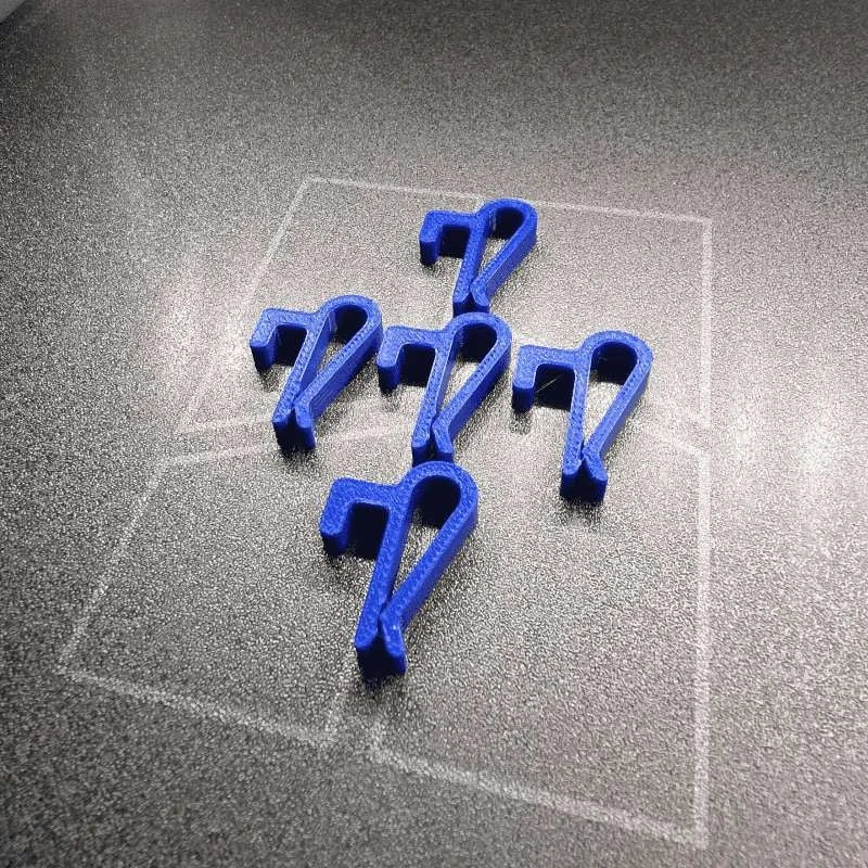 clips fixation mural blanc noir bleu moderne minimaliste 10 pièces plastique opacité simple