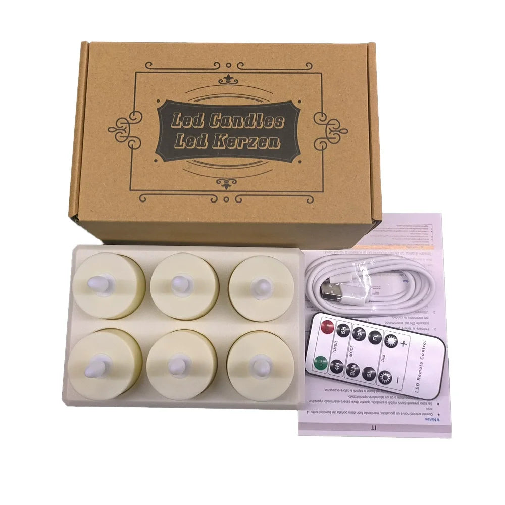 bougies led rechargeables sans flamme blanc modernes télécommande décoration intérieure noël mariage