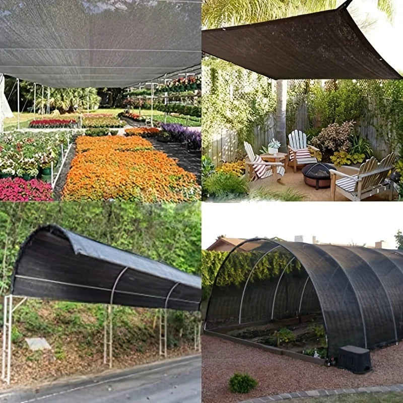 Voile d'ombrage utilisée pour le camping en forêt