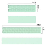 tapis séchage vaisselle silicone moderne gris rayures horizontales 35cm 55cm