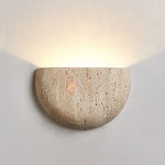 applique murale moderne pierre texture granulée éclairage quotidien chambre entrée étude lumière chaude scandinave