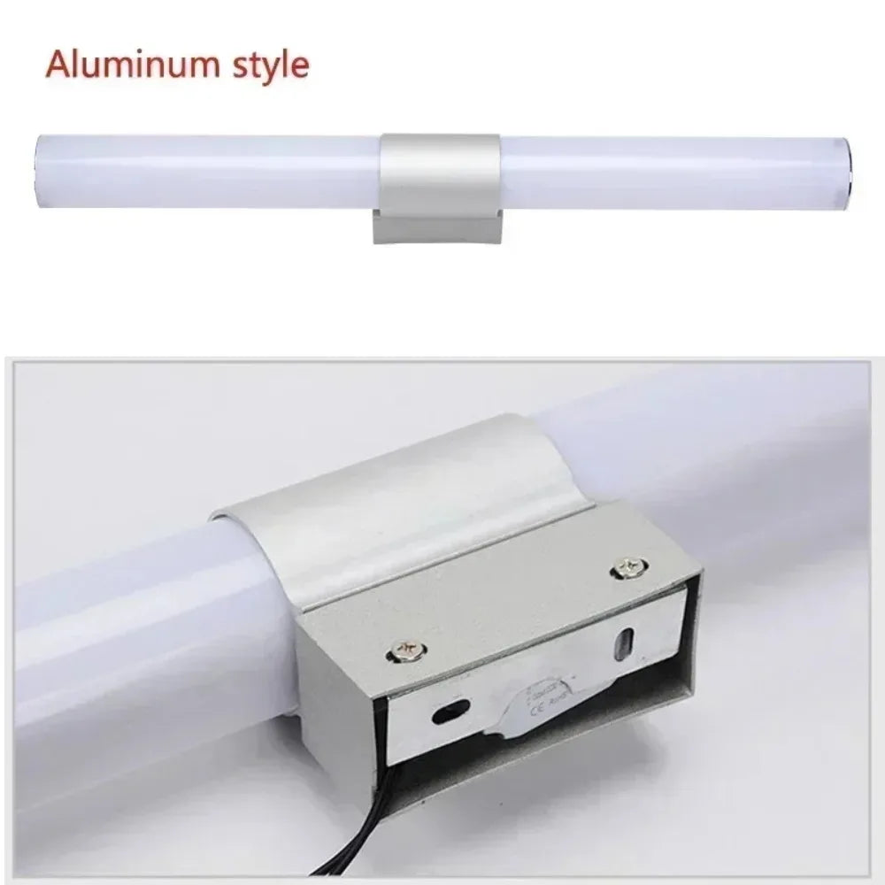 lampe murale led moderne blanc clips magnétiques éclairage salle bain 250mm 400mm 550mm aluminium