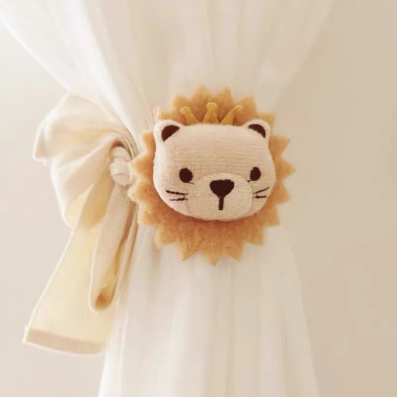rubans fenêtre adhésifs animaux lion ours beiges unisexe tout âge décoration maison