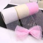rubans tulle pailletés couleurs blanc rose beige vert bleu noir rouge semi opaques élégants