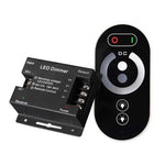 contrôleur led dimmer télécommande noire moderne 18a pwm réglable alimentation vis fixée