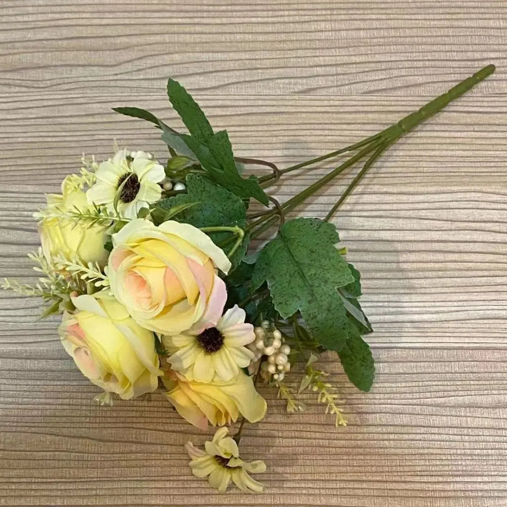 bouquet fleurs artificielles roses pivoines modernes décoration intérieure maison festive