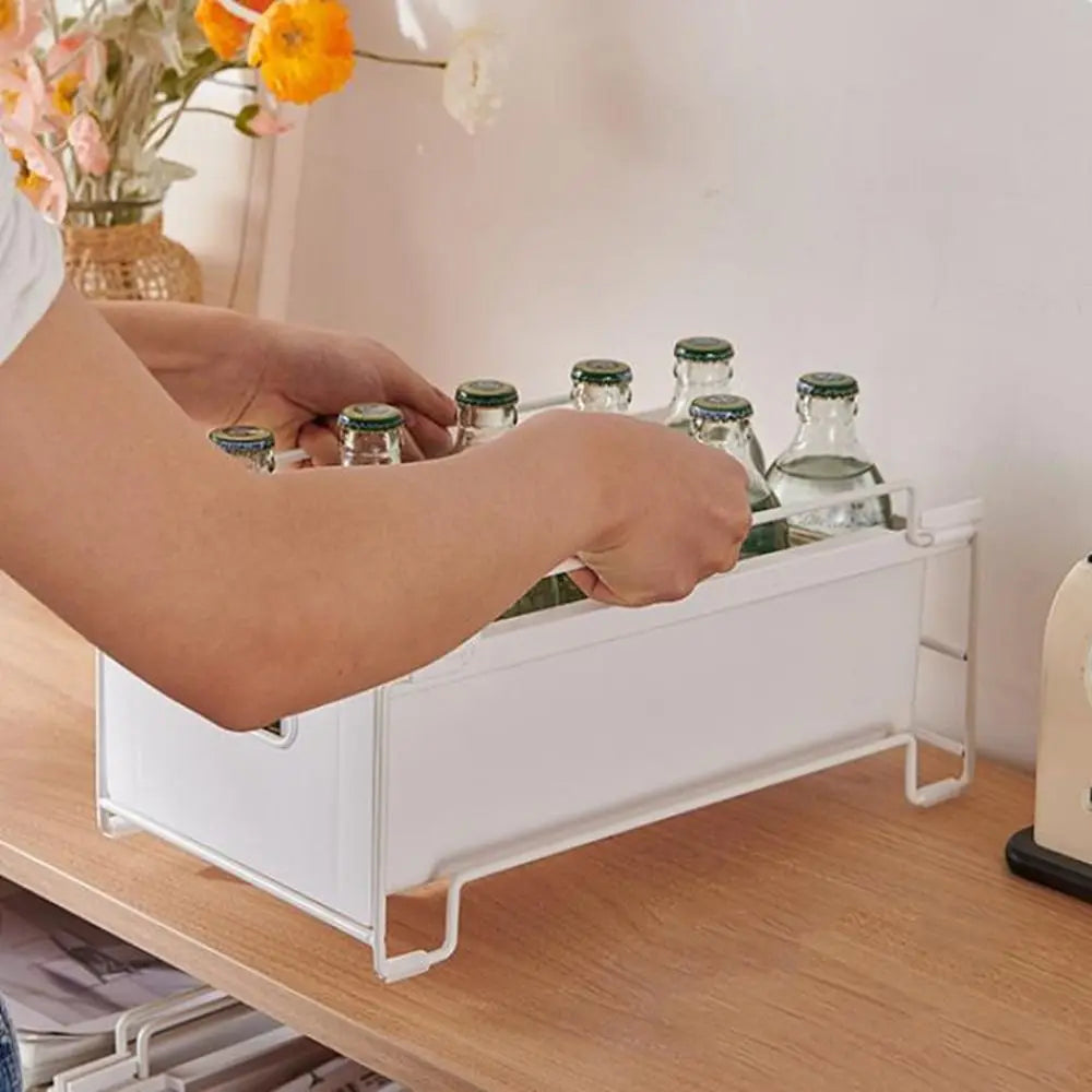 boîtes rangement blanc modernes métal poignées imperméables grandes capacités compartiments multiples organisateurs articles divers