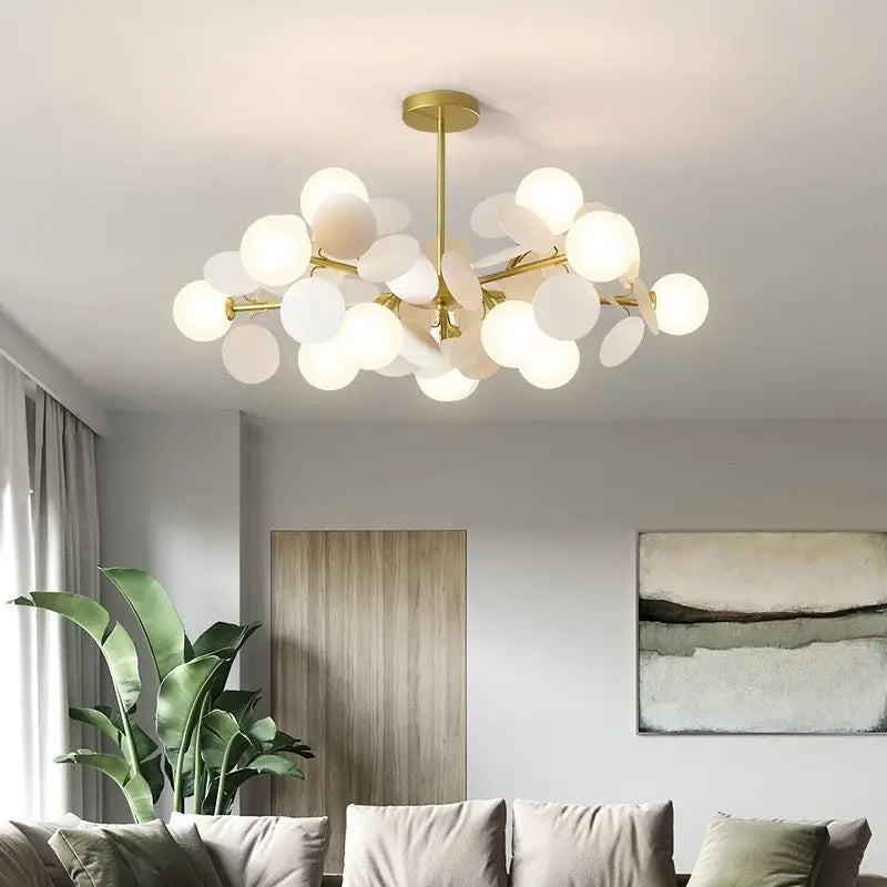 Suspension lumineuse moderne verre dépoli blanc bleu clair jaune rose orange pince suspension