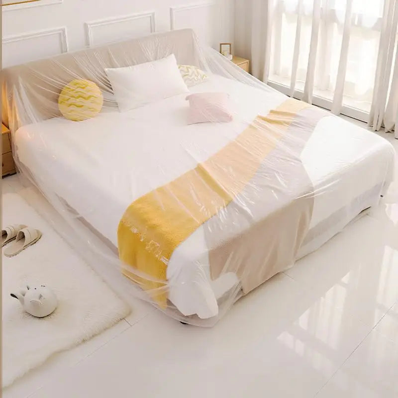 housses protection meubles jetables transparentes imperméables renovation peinture maison 20 pieces simple fonctionnel