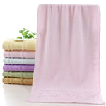 serviettes bain bambou motif feuilles violet jaune rose vert bleu marron opaques classiques 70x140cm