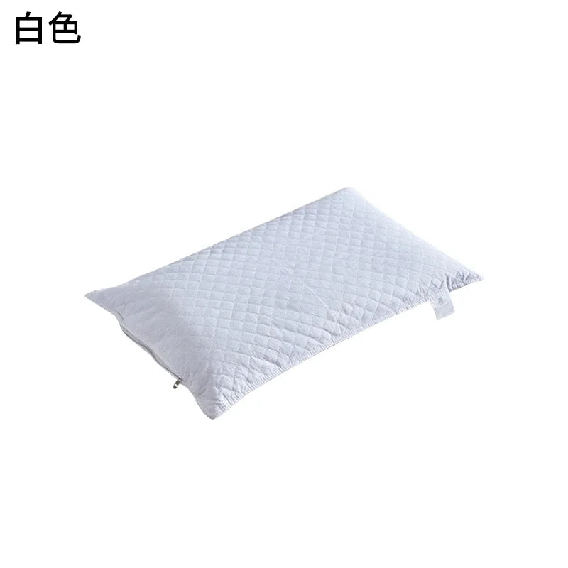 oreiller sarrasin quilt blanc marron coussin massage voyage literie moderne minimaliste