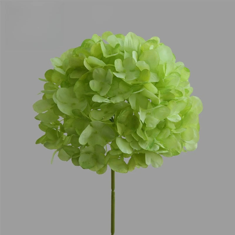 décoration intérieure bouquet artificiel hortensia soie vert blanc violet modernes 70cm 20cm