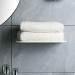 support rangement adhésif étagère pliante murale blanche moderne salle bain.storage lunettes montre téléphone cosmétiques