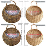 panier osier tressé marron clair traditionnel plantes fleurs balcon maison