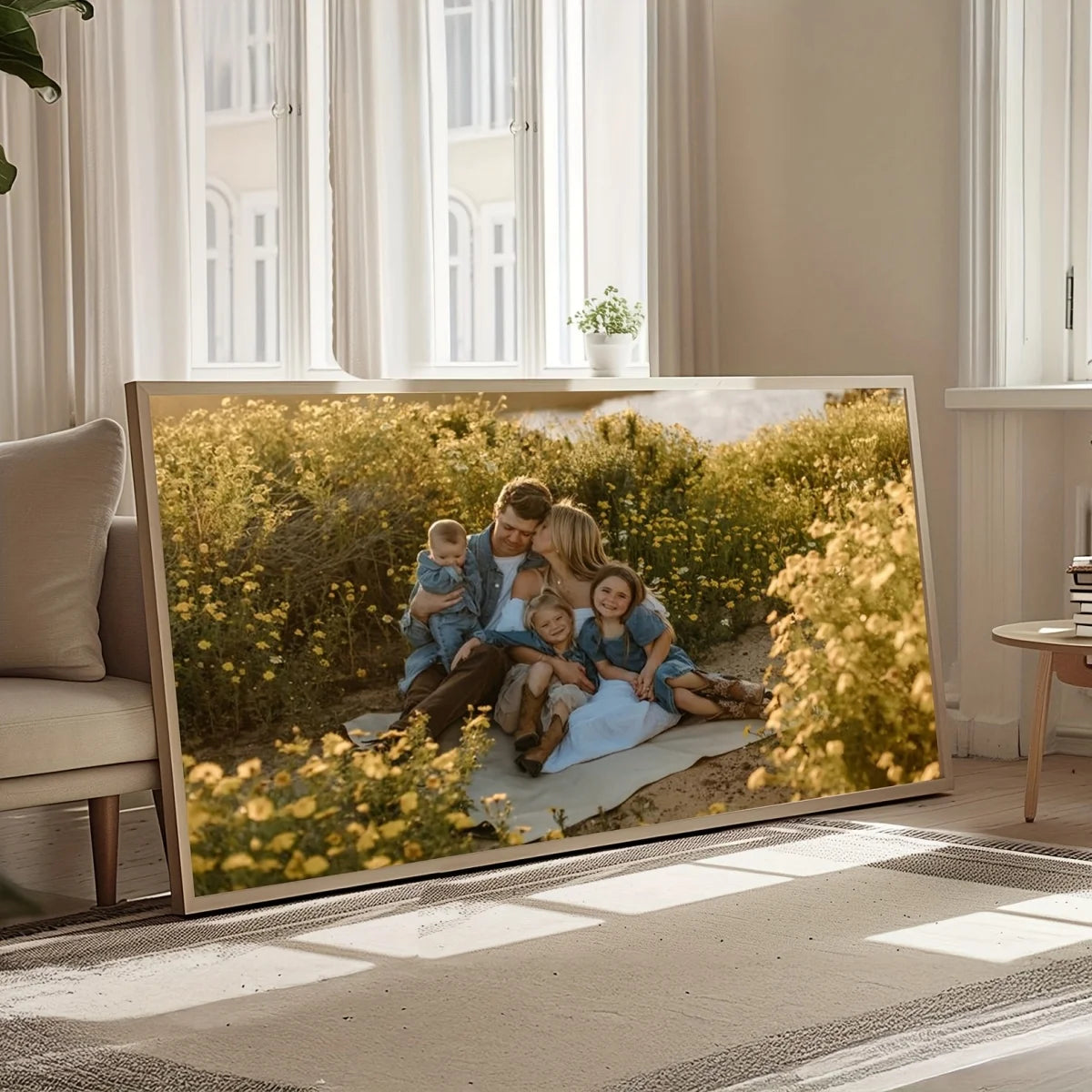 toile d'impression personnalisée moderne cadre blanc photo famille animaux paysages mariage anniversaire décoration maison