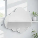 étagère murale nuage blanche moderne fixations sans perçage deco intérieur