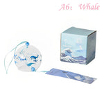 cloche vent japonaise transparente poissons floral ruban maison spa cuisine traditionnelle