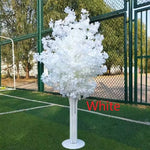 arbre artificiel fleurs modernes mariage anniversaire baby shower intérieur blanc rouge rose bleu champagne