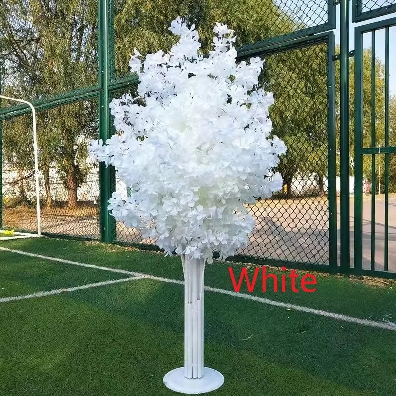 arbre artificiel fleurs modernes mariage anniversaire baby shower intérieur blanc rouge rose bleu champagne
