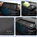 rangement voiture accoudoir noir gris boîte mouchoirs motif horizontal moderne minimaliste
