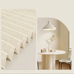 rideau douche polyester texturé rayures verticales opacité moderne beige clair easy
