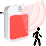 lampe nuit moderne blanc rouge prise murale sensibilité mouvement interrupteur auto on off